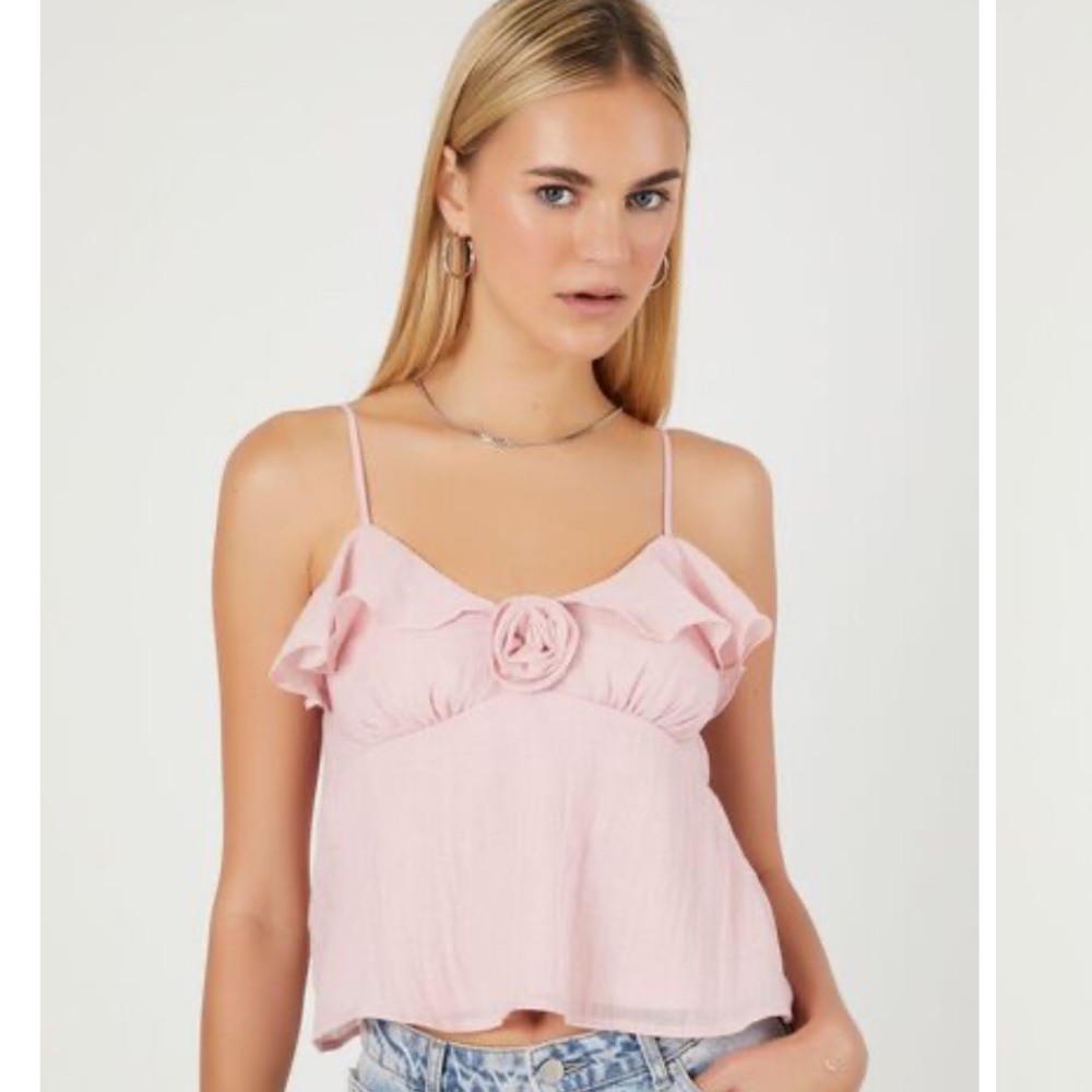 Rosette Ruffle Cami